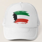 Kuwait-Flagge Truckerkappe (Vorderseite)