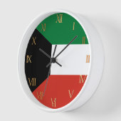 Kuwait-Flagge Uhr (Winkel)