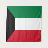 Kuwait-Flagge Wandteppich (Vorderseite)