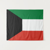 Kuwait-Flagge Wandteppich (Vorderseite (Horizontal))