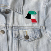 Kuwait-Flaggen-Karte Button (Beispiel)