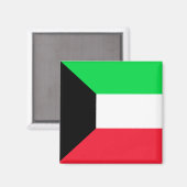 Kuwait Hochwertige Flagge Magnet (Vorderseite/Rückseite)
