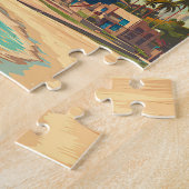 Kuwait Illustration Reise Kunst Vintage Puzzle (Seite)