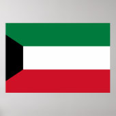 Kuwait, Kenia-Flagge Poster (Vorne)