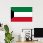 Kuwait, Kenia-Flagge Poster (Heimbüro)
