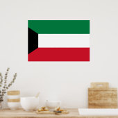Kuwait, Kenia-Flagge Poster (Küche)