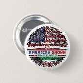 Kuwait Kuwaiti US USA United Staaten Tree Button (Vorne & Hinten)