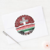 Kuwait Kuwaitisch Schweizer Schweiz Baum Wurzel Runder Aufkleber (Umschlag)