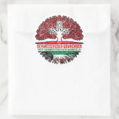 Kuwait Kuwaitisch Schweizer Schweiz Baum Wurzel Runder Aufkleber (Tasche)