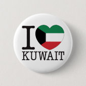 Kuwait-Liebe v2 Button (Vorderseite)