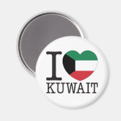 Kuwait Liebe v2 Magnet (Vorderseite/Rückseite)