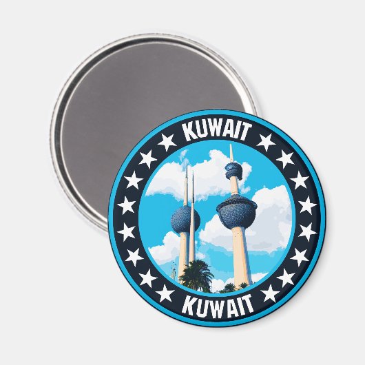 Kuwait Magnet (Vorderseite/Rückseite)