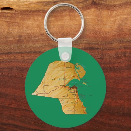 Kuwait Map Schlüsselanhänger (Vorderseite)