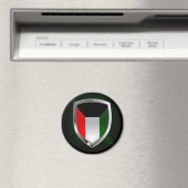 Kuwait Metallic Emblem Magnet (In Situ (Geschirrspüler))