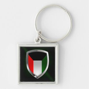 Kuwait Metallic Emblem Schlüsselanhänger