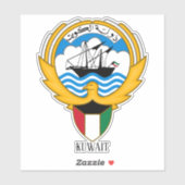 Kuwait National Emblem Patriotic Aufkleber (Blatt)