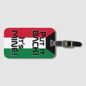 Kuwait National Flag Funny Patriotic Gepäckanhänger (Vorderseite (Horizontal))