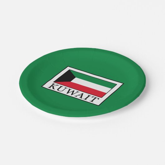 Kuwait Pappteller (Schrägansicht)
