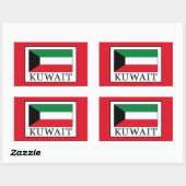 Kuwait Rechteckiger Aufkleber (Blatt)