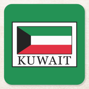 Kuwait Rechteckiger Pappuntersetzer