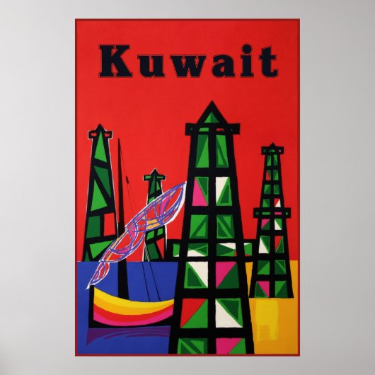 Kuwait-Reiseposter Poster (Vorne)