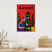 Kuwait-Reiseposter Poster (Küche)