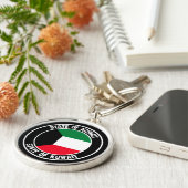 Kuwait Round Emblem Schlüsselanhänger (Seite)