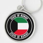 Kuwait Round Emblem Schlüsselanhänger (Vorne)