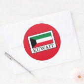 Kuwait Runder Aufkleber (Umschlag)
