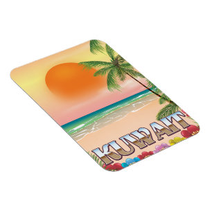 Kuwait-Strand-Reiseplakat Magnet