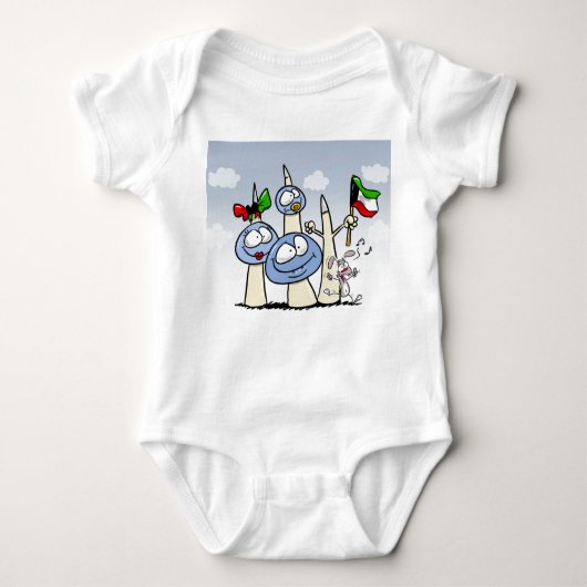 Kuwait-tShirt Baby Strampler (Vorderseite)