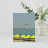 Kuwait Türme und Jet Ski Postcard Postkarte (Stehend Vorderseite)