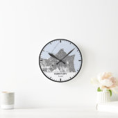 Kuwait Uhr Stadt Linie Kunst (Zuhause)