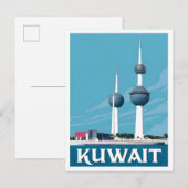 Kuwait Vintage Reise  Postkarte (Vorne/Hinten)