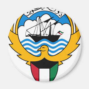 Kuwait-Wappen Magnet