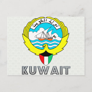 Kuwait-Wappen Postkarte