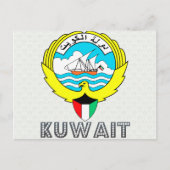Kuwait-Wappen Postkarte (Vorderseite)