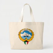 Kuwait-Wappen Taschen-Tasche Jumbo Stoffbeutel (Vorne)