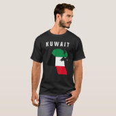 Kuwaiti Flag Inside Map Kuwait T-Shirt (Vorne ganz)