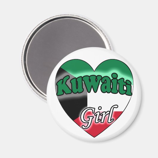 Kuwaiti Girl Magnet (Vorderseite/Rückseite)