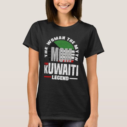 Kuwaiti Kuwait Kuwaiti Flag Mothers Day T-Shirt (Vorderseite)