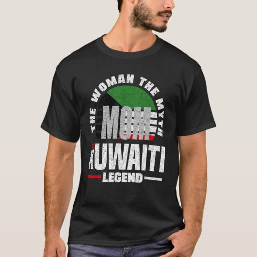 Kuwaiti Kuwait Kuwaiti Flag Mothers Day T-Shirt (Vorderseite)