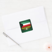 Kuwaiti Pride Quadratischer Aufkleber (Umschlag)