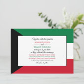 Kuwaitische Flagge, Flagge Kuwaits Hochzeit Einladung (Stehend Vorderseite)