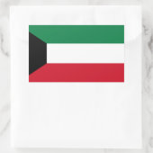 Kuwaitische Flagge, Flagge Kuwaits Rechteckiger Aufkleber (Tasche)