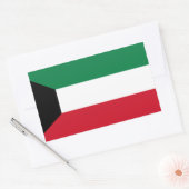 Kuwaitische Flagge, Flagge Kuwaits Rechteckiger Aufkleber (Umschlag)