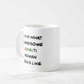 kuwaitische Frau, großartig Kaffeetasse (Vorderseite Links)