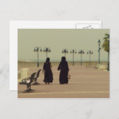 Kuwaitische Frauen einkaufen Postkarte (Vorne/Hinten)