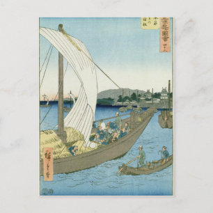 Kuwana Landschaft, von '53 berühmten Aussichten' Postkarte