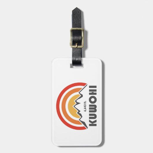 Kuwohi North Carolina Tennessee Gepäckanhänger (Vorderseite vertikal)